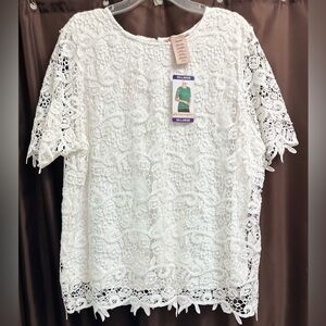 Philosophy White Lace Blouse
NWT